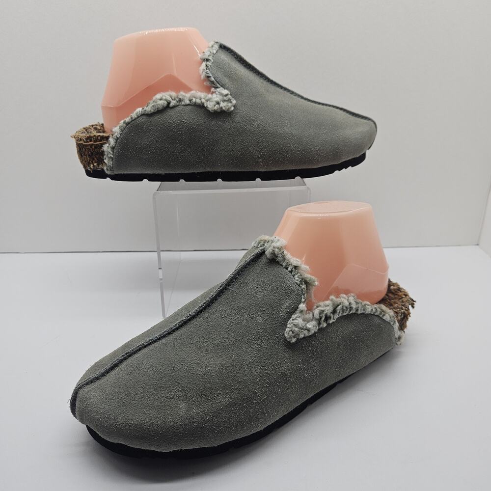 Free People Damon Cozy Womens US 8 EU 38.5 Suede Slip On Mules Casual Warm